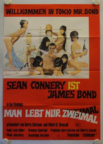 You only live twice original release german movie poster